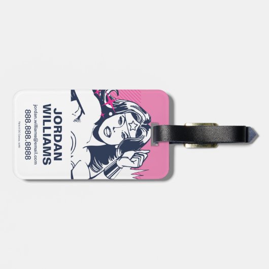 Wonder Woman Stärke & Power Gepäckanhänger (Rückseite horizontal)