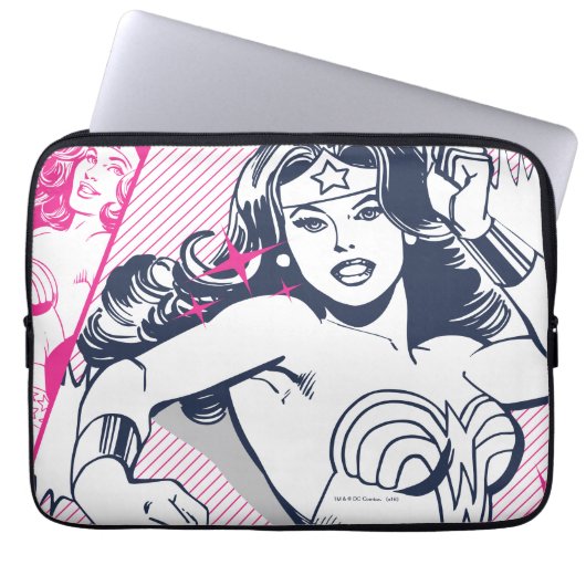 Wonder Woman Stärke & Power Laptopschutzhülle (Vorderseite)