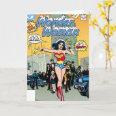 Wonder Woman Starring Pat Carbine Karte (Gelbe Blume)