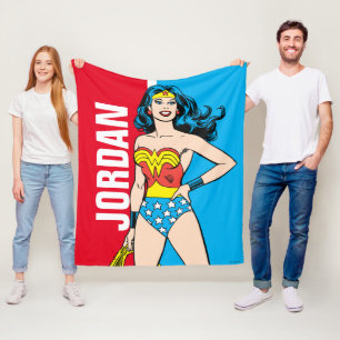 Wonder Woman Stehend Fleecedecke