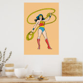 Wonder Woman Stehend mit Lasso Poster (Küche)