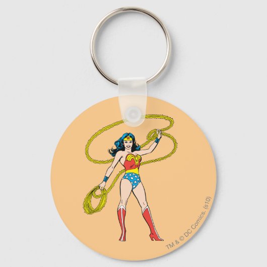 Wonder Woman Stehend mit Lasso Schlüsselanhänger (Vorderseite)