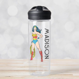 Wonder Woman Stehend Name hinzufügen Trinkflasche