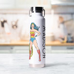 Wonder Woman Stehend | Name hinzufügen Trinkflasche<br><div class="desc">Wonder Woman - DC Originals</div>