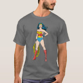 Wonder Woman Stehend T-Shirt (Vorderseite)
