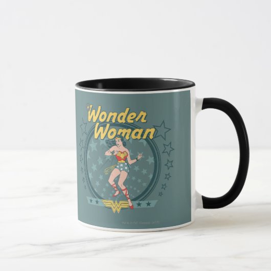 Wonder Woman störte Star Design Tasse (Rechts)