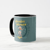Wonder Woman störte Star Design Tasse (Vorderseite Links)