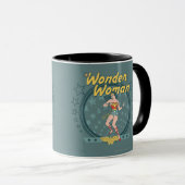 Wonder Woman störte Star Design Tasse (VorderseiteRechts)