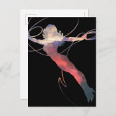 Wonder Woman Sunset Sky Silhouette Postkarte (Vorne/Hinten)