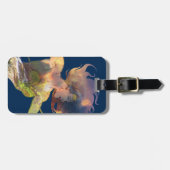 Wonder Woman Sunset Waterfall Silhouette Gepäckanhänger (Vorderseite horizontal)