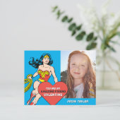 Wonder Woman Super Friend | Valentinstag Postkarte (Stehend Vorderseite)