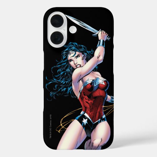 Wonder Woman Swinging Sword Case-Mate iPhone Hülle (Rückseite)