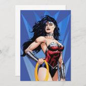 Wonder Woman & Sword Einladung (Vorne/Hinten)