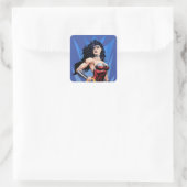 Wonder Woman & Sword Quadratischer Aufkleber (Tasche)