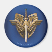 Wonder Woman Symbol mit Schwert der Gerechtigkeit Magnet (Vorne)