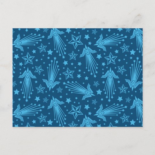 Wonder Woman Symbol Pattern Postkarte (Vorderseite)