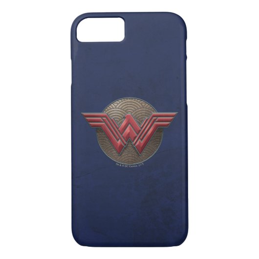 Wonder Woman Symbol über konzentrische Kreise Case-Mate iPhone Hülle (Rückseite)