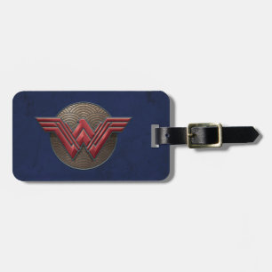 Wonder Woman Symbol über konzentrische Kreise Gepäckanhänger