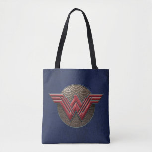 Wonder Woman Symbol über konzentrische Kreise Tasche