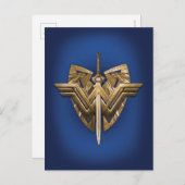 Wonder Woman Symbol With Sword of Justice Postkarte (Vorne/Hinten)