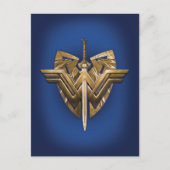 Wonder Woman Symbol With Sword of Justice Postkarte (Vorderseite)
