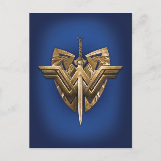 Wonder Woman Symbol With Sword of Justice Postkarte (Vorderseite)