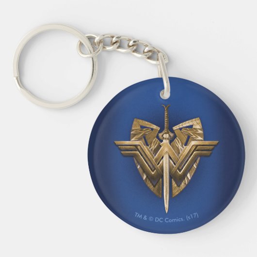 Wonder Woman Symbol With Sword of Justice Schlüsselanhänger (Vorderseite)