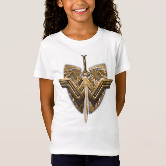 Wonder Woman Symbol With Sword of Justice T-Shirt (Vorderseite)
