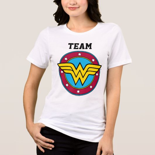 Wonder Woman | Team Wonder Woman Tri-Blend Shirt (Vorderseite)