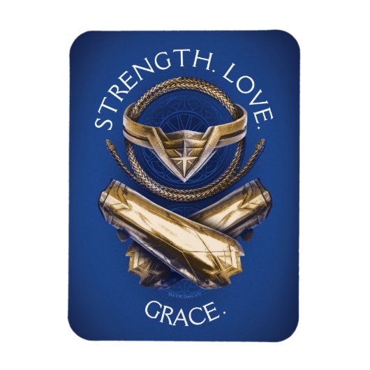 Wonder Woman Tiara, Lasso und Bracelets Magnet (Vertikal)