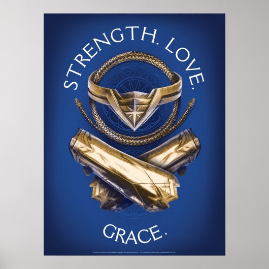 Wonder Woman Tiara, Lasso und Bracelets Poster (Vorne)