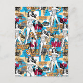 Wonder Woman Toss Pattern Postkarte (Vorderseite)