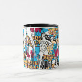 Wonder Woman Toss Pattern Tasse (Zentrum)