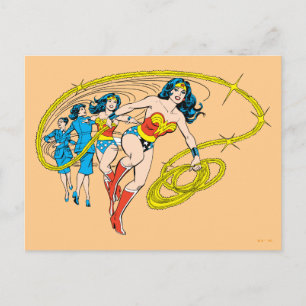 Wonder Woman Transform Postkarte