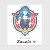 Wonder Woman Tri-Color-Grafikvorlage Aufkleber (Blatt)