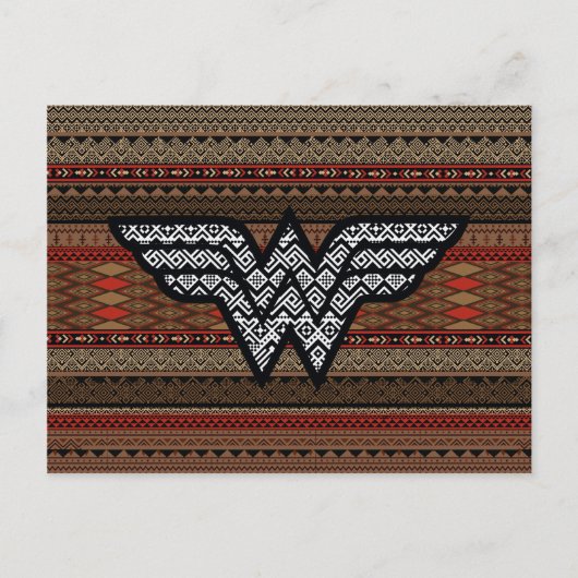 Wonder Woman Tribal Pattern Postkarte (Vorderseite)