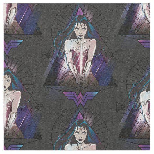Wonder Woman Tribal Triangle Stoff (Nahaufnahme)