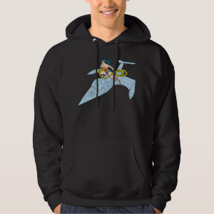 Wonder Woman über das Raumschiff Hoodie