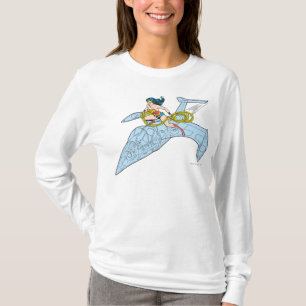 Wonder Woman über das Raumschiff T-Shirt