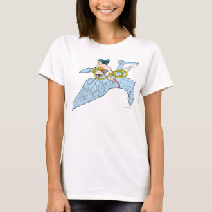 Wonder Woman über das Raumschiff T-Shirt