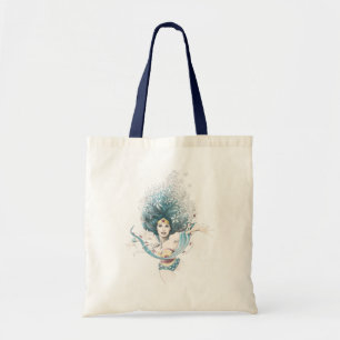Wonder Woman und Blume Tragetasche