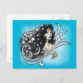 Wonder Woman und Stars Postkarte (Vorne/Hinten)