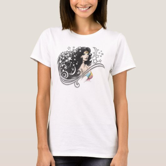 Wonder Woman und Stars T-Shirt (Vorderseite)