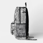 Wonder Woman Vintage Comic Muster Bedruckter Rucksack (Rechts)