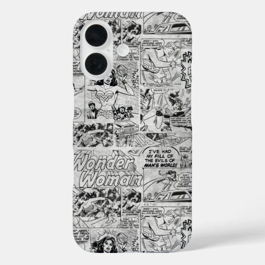 Wonder Woman Vintage Comic Muster Case-Mate iPhone Hülle (Rückseite)