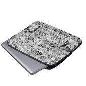 Wonder Woman Vintage Comic Muster Laptopschutzhülle (Vorne Knopf)