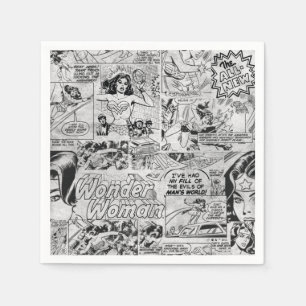 Wonder Woman Vintage Comic Muster Serviette