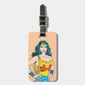 Wonder Woman | Vintage Pose mit Lasso Gepäckanhänger (Vorderseite vertikal)