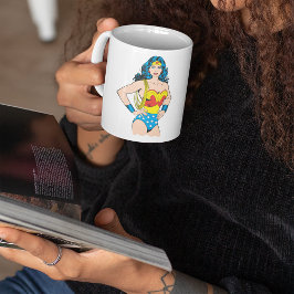 Wonder Woman | Vintage Pose mit Lasso Kaffeetasse