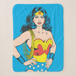 Wonder Woman | Vintage Pose mit Lasso Sherpadecke